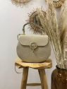 Sac beige boucle dorée