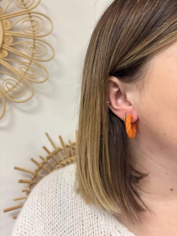 Boucles d,oreilles oranges