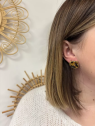 Boucles d,oreilles effet « écaille »