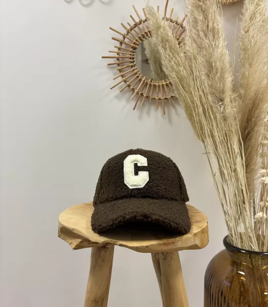 Casquette marron chocolat