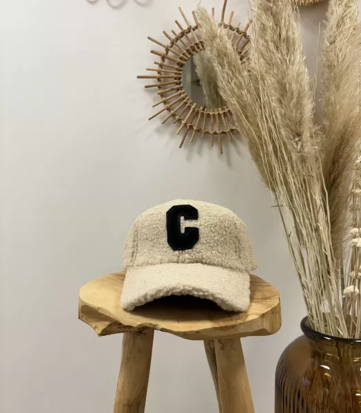 Casquette beige clair